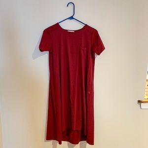Rachel Parcell Burgundy Red T-shirt dress